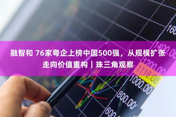 融智和 76家粤企上榜中国500强，从规模扩张走向价值重构｜珠三角观察