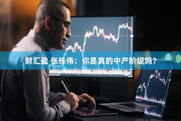 财汇盈 张栋伟：你是真的中产阶级吗？